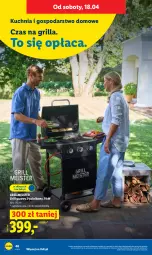Gazetka promocyjna Lidl - Gazetka ważna od 16.04 do 18.04 - Gazetka - ważna od 18.04 do 18.04.2026 - strona 46 - produkty: Kuchnia, Grill, Grill gazowy