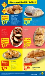 Gazetka promocyjna Lidl - Gazetka ważna od 16.04 do 18.04 - Gazetka - ważna od 18.04 do 18.04.2026 - strona 55 - produkty: Pączek, Croissant, Rogal, Kokos