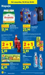 Gazetka promocyjna Lidl - Gazetka ważna od 16.04 do 18.04 - Gazetka - ważna od 18.04 do 18.04.2026 - strona 66 - produkty: Mus, Gra, Kaktus, Coca-Cola, Napoje, Pepsi, Schweppes, Muszynianka, Napój gazowany, Limonka, Woda mineralna, Kubuś, Pokémon, Arbuz, Woda, Mango, Napój, Magnez