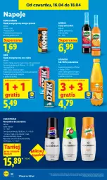 Gazetka promocyjna Lidl - Gazetka ważna od 16.04 do 18.04 - Gazetka - ważna od 18.04 do 18.04.2026 - strona 68 - produkty: Sok, Gra, Napój energetyczny, Napoje, Pomelo, Syrop, Mango, Napój, Melon