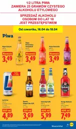 Gazetka promocyjna Lidl - Gazetka ważna od 16.04 do 18.04 - Gazetka - ważna od 18.04 do 18.04.2026 - strona 71 - produkty: Piwa, Por, Gin, Gra, Somersby, Limonka, Arbuz
