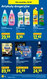 Gazetka promocyjna Lidl - Gazetka ważna od 16.04 do 18.04 - Gazetka - ważna od 18.04 do 18.04.2026 - strona 88 - produkty: Ludwik, Domestos, Coccolino, Do mycia naczyń, Finish, Tablet, Płyn nabłyszczający, Płyn do mycia naczyń, Płyn do mycia, Zmywarki, Tabletki do zmywarki