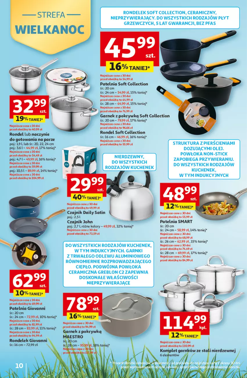 Gazetka promocyjna Auchan - Gazetka 30 Lat Hipermarket Auchan - ważna 12.03 do 18.03.2026 - strona 10 - produkty: Czajnik, Garnek, Patelnia, Rondel, Sati