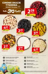 Gazetka promocyjna Auchan - Gazetka 30 Lat Hipermarket Auchan - Gazetka - ważna od 18.03 do 18.03.2026 - strona 32 - produkty: Pistacje, Wiórki kokosowe, Migdały, Rodzynki, Kokos