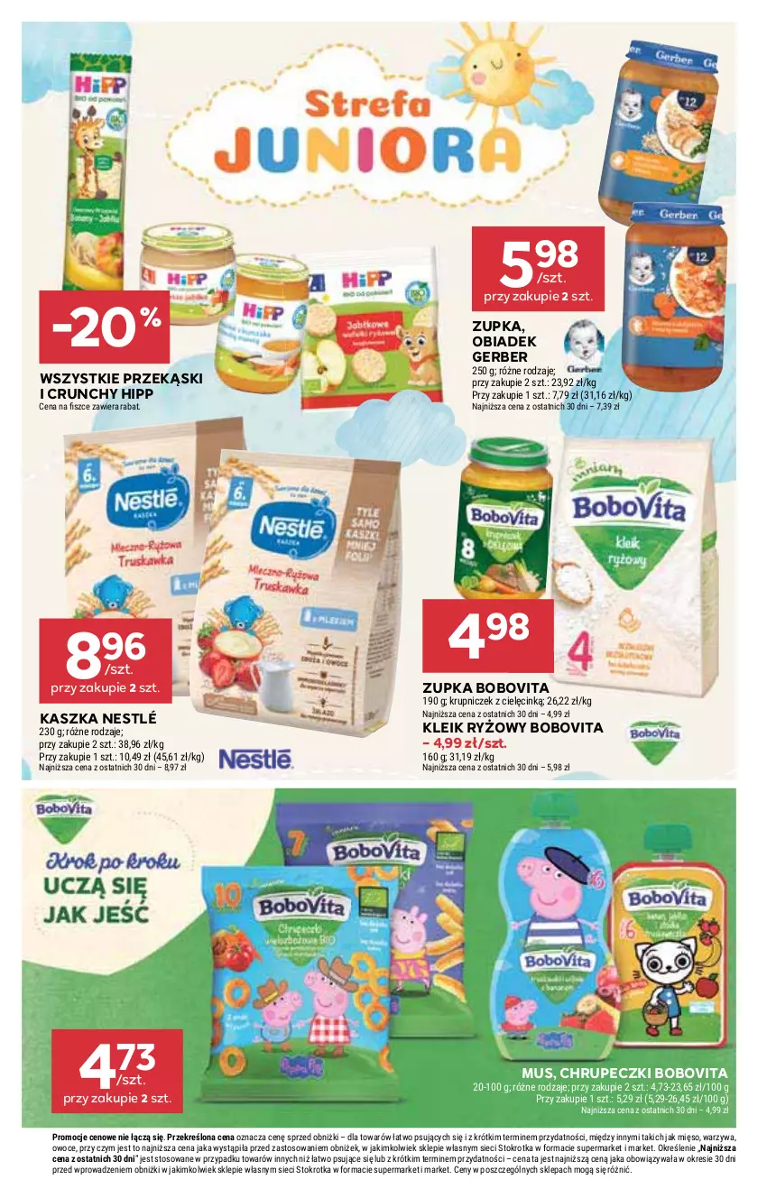 Gazetka promocyjna Stokrotka - Supermarket - ważna 27.11 do 03.12.2025 - strona 48 - produkty: BoboVita, Gerber, HiPP, Mięso, Mus, Nestlé, Owoce, Ryż, Warzywa