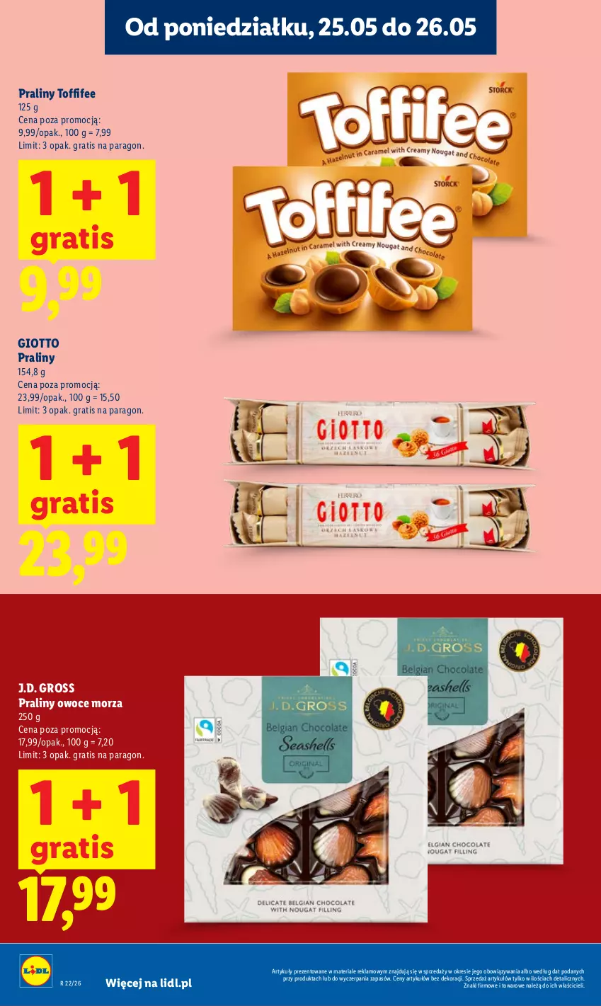 Gazetka promocyjna Lidl - Gazetka ważna od 25.05 do 27.05 - ważna 25.05 do 27.05.2026 - strona 10 - produkty: Gra, Owoce, Owoce morza, Praliny, Toffifee