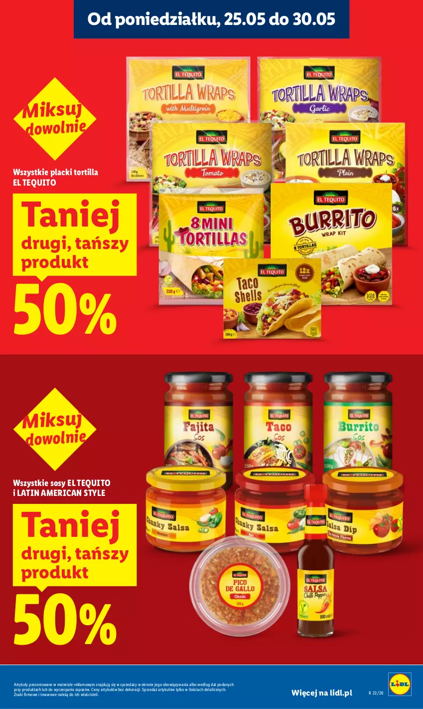 Gazetka promocyjna Lidl - Gazetka ważna od 25.05 do 27.05 - ważna 25.05 do 27.05.2026 - strona 21 - produkty: Lack, Sos, Tortilla