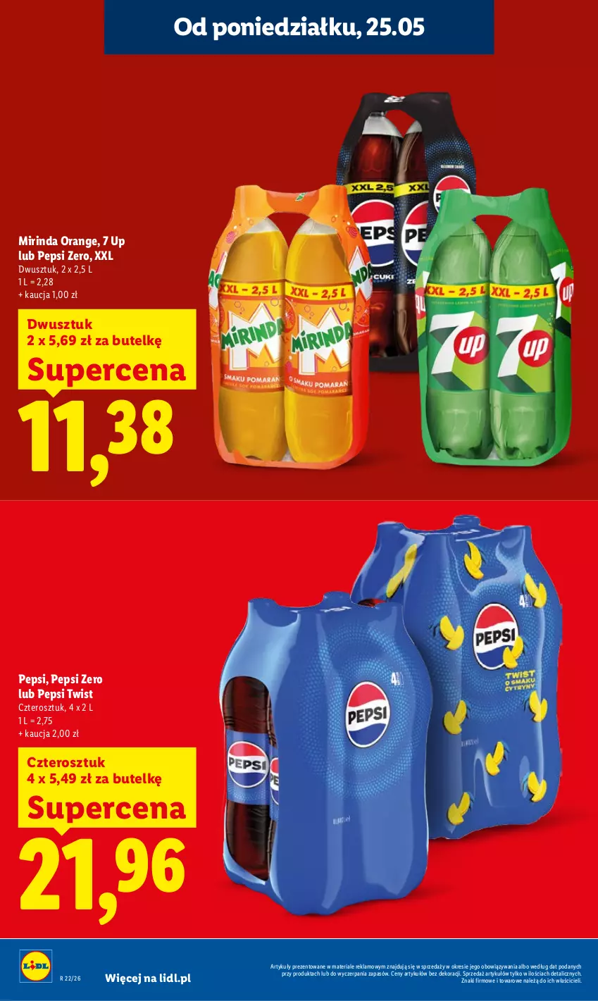 Gazetka promocyjna Lidl - Gazetka ważna od 25.05 do 27.05 - ważna 25.05 do 27.05.2026 - strona 24 - produkty: Mirinda, Pepsi