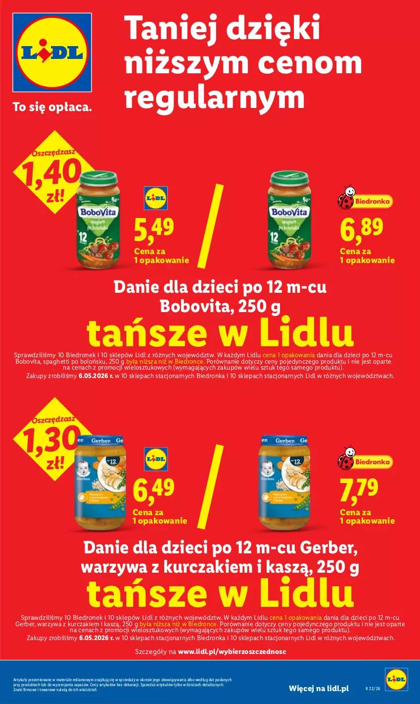 Gazetka promocyjna Lidl - Gazetka ważna od 25.05 do 27.05 - ważna 25.05 do 27.05.2026 - strona 29 - produkty: BoboVita, Danie dla dzieci, Dron, Dzieci, Gerber, Kurczak, Por, Spaghetti, Warzywa