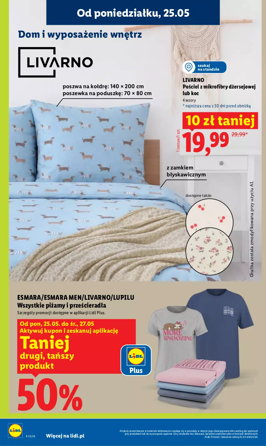 Gazetka promocyjna Lidl - Gazetka ważna od 25.05 do 27.05 - ważna 25.05 do 27.05.2026 - strona 42 - produkty: Gra, Grafika, Ivar, Koc, Pościel, Poszewka