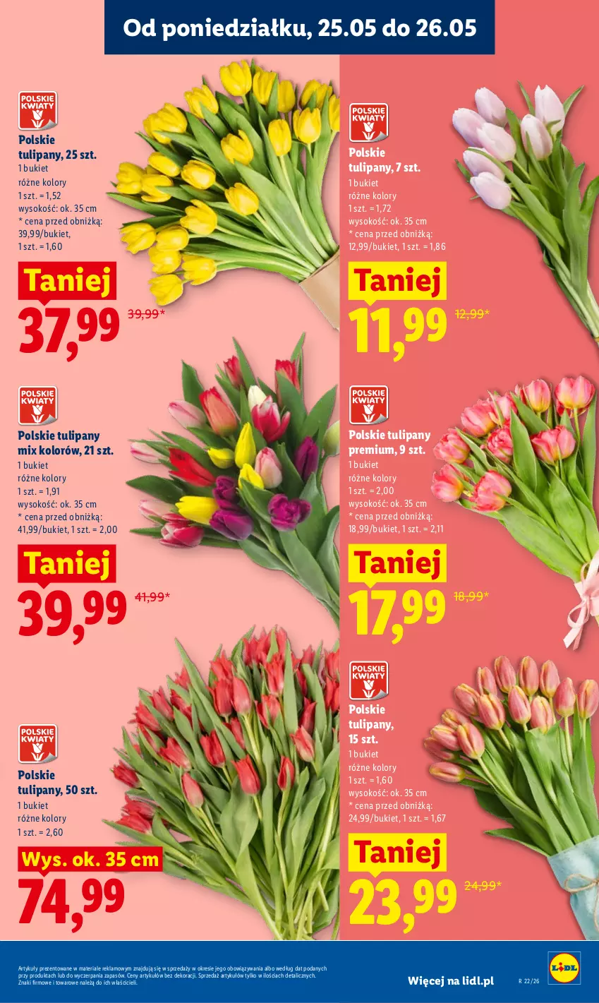 Gazetka promocyjna Lidl - Gazetka ważna od 25.05 do 27.05 - ważna 25.05 do 27.05.2026 - strona 5 - produkty: Bukiet, Sok, Tulipan