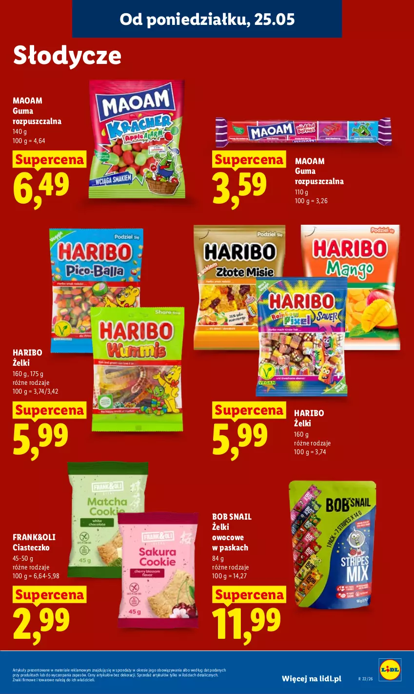 Gazetka promocyjna Lidl - Gazetka ważna od 25.05 do 27.05 - ważna 25.05 do 27.05.2026 - strona 61 - produkty: Guma rozpuszczalna, Haribo