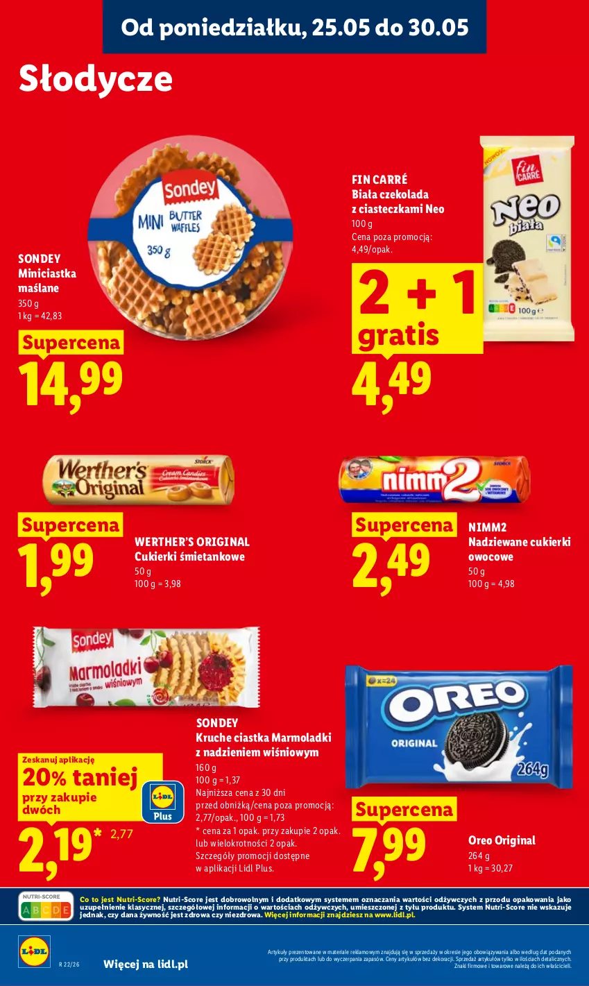 Gazetka promocyjna Lidl - Gazetka ważna od 25.05 do 27.05 - ważna 25.05 do 27.05.2026 - strona 64 - produkty: Ciastka, Cukier, Cukierki, Czekolada, Gin, Gra, Mola, Nimm2, Oreo