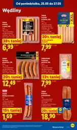 Gazetka promocyjna Lidl - Gazetka ważna od 25.05 do 27.05 - Gazetka - ważna od 27.05 do 27.05.2026 - strona 51 - produkty: Piec, Polędwica, Pur, Parówki, Parówki z szynki, Kiełbasa podwawelska, Wawel, PIKOK, Kiełbasa głogowska, Kiełbasa
