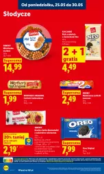 Gazetka promocyjna Lidl - Gazetka ważna od 25.05 do 27.05 - Gazetka - ważna od 27.05 do 27.05.2026 - strona 64 - produkty: Ciastka, Gin, Gra, Cukier, Czekolada, Mola, Cukierki, Oreo, Nimm2