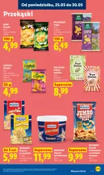 Gazetka promocyjna Lidl - Gazetka ważna od 25.05 do 27.05 - Gazetka - ważna od 27.05 do 27.05.2026 - strona 79 - produkty: Ser, Chipsy, Daktyle, Chrupki, Popcorn, Przysnacki, Limonka, Kokos