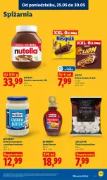 Gazetka promocyjna Lidl - Gazetka ważna od 25.05 do 27.05 - Gazetka - ważna od 27.05 do 27.05.2026 - strona 85 - produkty: Nutella, Mars, Syrop, Baton, Marshmallows, Grill, Nestlé