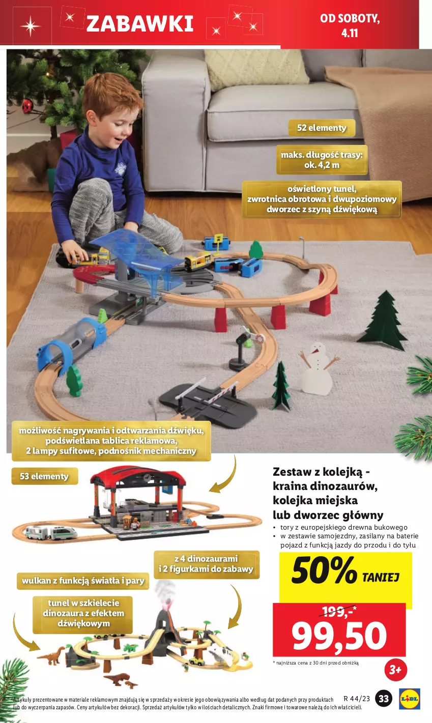 Gazetka promocyjna Lidl - GAZETKA - ważna 30.10 do 04.11.2023 - strona 39 - produkty: Dinozaur, Gry, Kolejka, LANA, Olej, Pojazd, Silan, Tunel