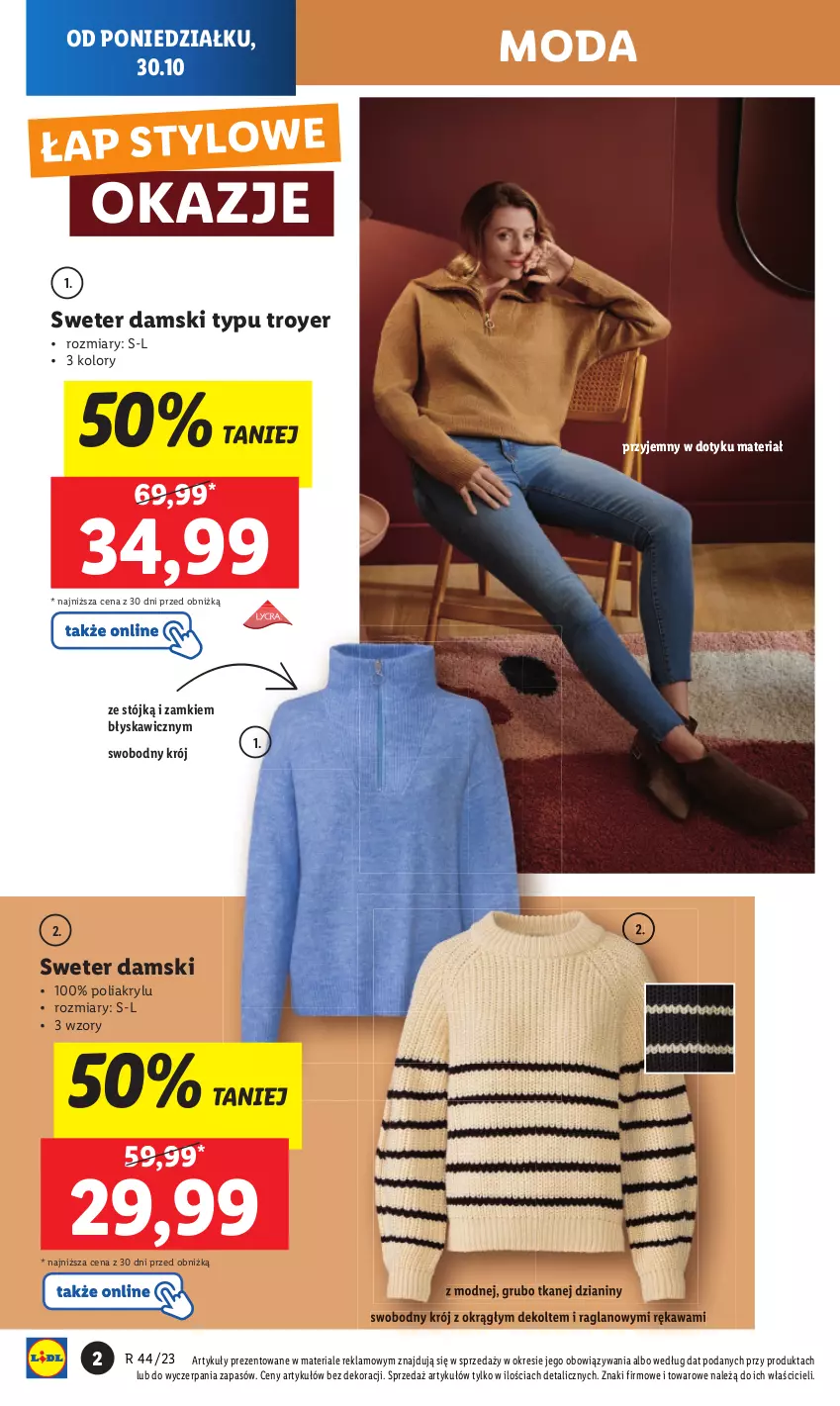 Gazetka promocyjna Lidl - GAZETKA - ważna 30.10 do 04.11.2023 - strona 4 - produkty: Kawa, Moda, Sweter