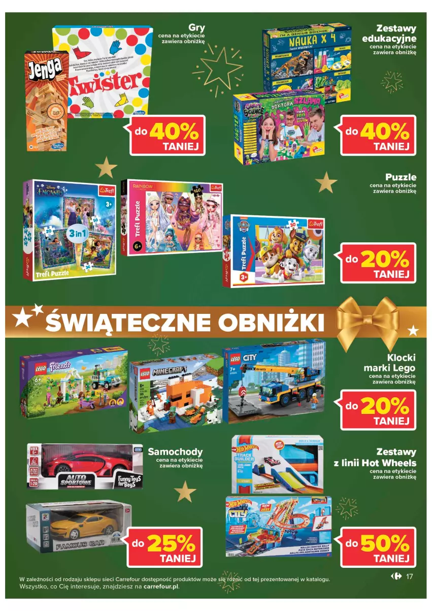 Gazetka promocyjna Carrefour - Gazetka Market - ważna 12.12 do 18.12.2022 - strona 17 - produkty: Fa, Gry, Hot Wheels, LEGO, LG, Puzzle