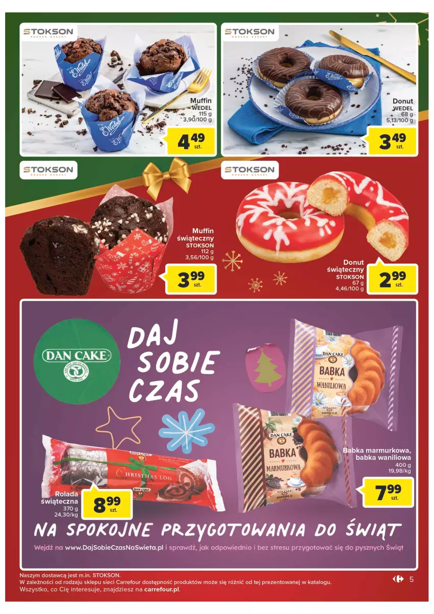 Gazetka promocyjna Carrefour - Gazetka Market - ważna 12.12 do 18.12.2022 - strona 5 - produkty: Babka, Dan Cake