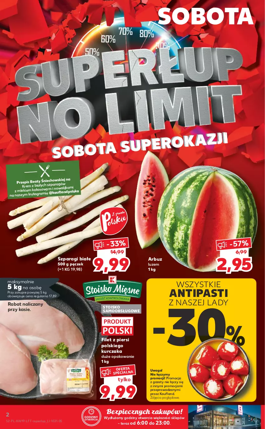 Gazetka promocyjna Kaufland - OFERTA TYGODNIA - ważna 13.05 do 19.05.2021 - strona 2 - produkty: Arbuz, Kokos, Kurczak, Piec, Tera, Waga