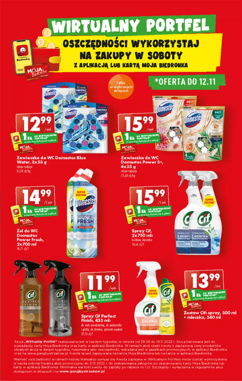 Gazetka promocyjna Biedronka - W tym tygodniu - ważna 10.11 do 16.11.2022 - strona 35 - produkty: Cif, Domestos, Dron, Fa, Isana, Por, Rama, Tran, Zawieszka do wc