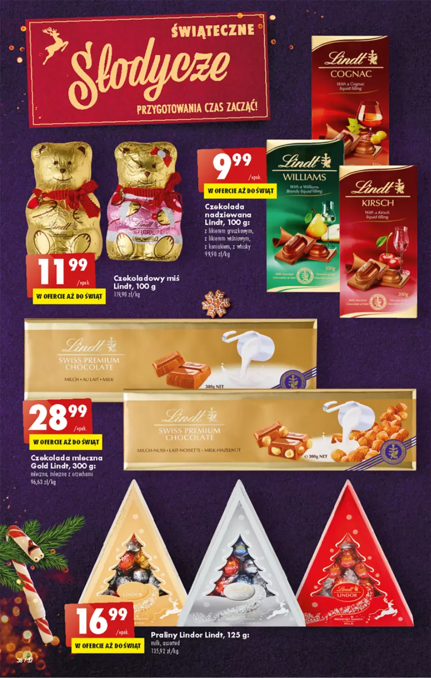 Gazetka promocyjna Biedronka - W tym tygodniu - ważna 10.11 do 16.11.2022 - strona 36 - produkty: Likier, Lindor, Lindt, Praliny, Sok, Whisky