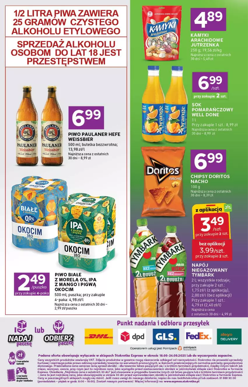 Gazetka promocyjna Stokrotka - Stokrotka Express - ważna 18.09 do 24.09.2025 - strona 6 - produkty: Gra, Koc, Mango, O nas, Okno, Okocim, Owoce, Piwa, Piwo, Wagi, Warzywa