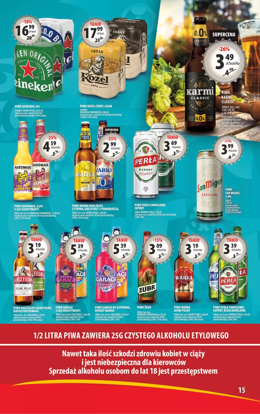 Gazetka promocyjna Arhelan - Gazetka - ważna 12.07 do 21.07.2024 - strona 15 - produkty: Carlsberg, Karmi, Piec, Piwa