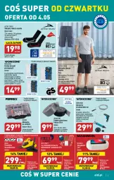 Gazetka promocyjna Aldi - COŚ na przyszły tydzień - Gazetka - ważna od 06.05 do 06.05.2023 - strona 5 - produkty: Noż, Gin, Gra, Bermudy, Karp, Klej, Wełna, Sterylizator, Zestaw narzędzi, Parownica, Smartfon, Lakier