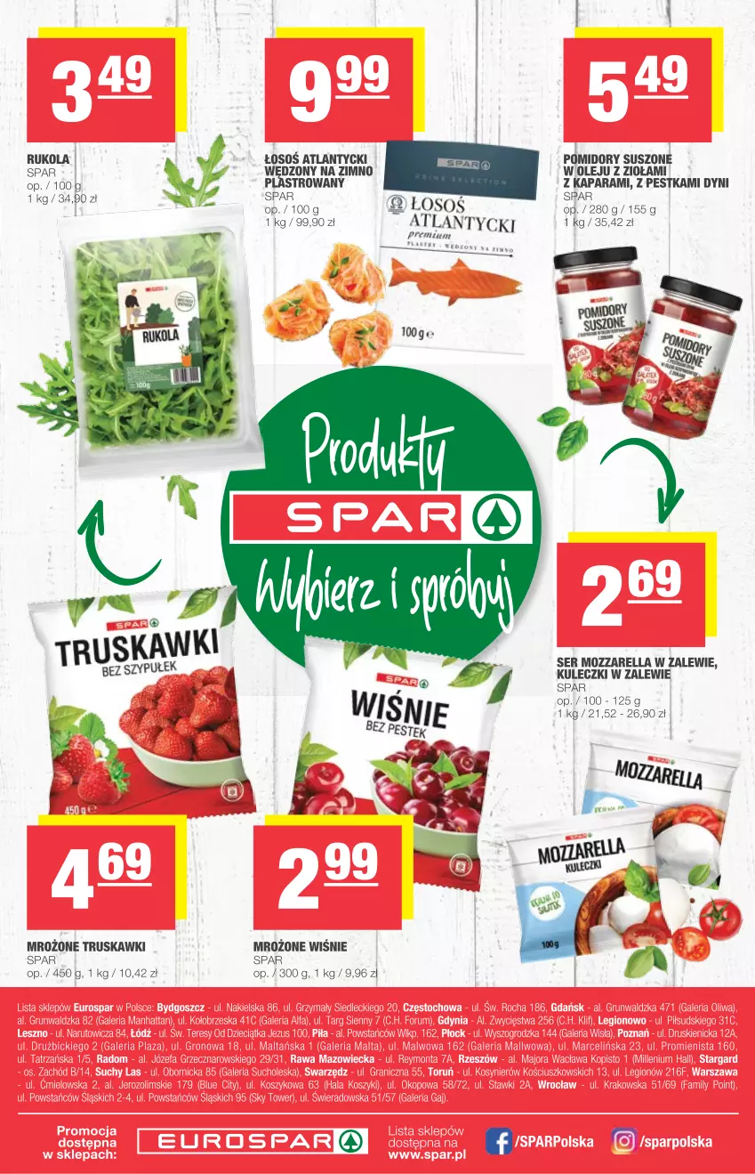 Gazetka promocyjna Spar - Spar - ważna 28.07 do 03.08.2021 - strona 8 - produkty: Mozzarella, Olej, Pomidory, Rukola, Ser, Truskawki