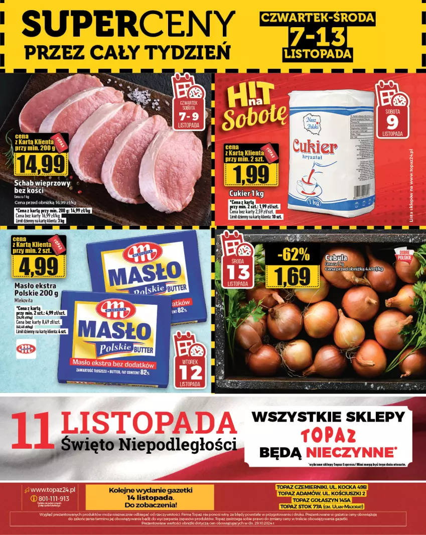 Gazetka promocyjna Topaz - Gazetka - ważna 07.11 do 13.11.2024 - strona 34 - produkty: Fa, Koc, Masło, Mleko, Mlekovita, Olej, Tera, Top