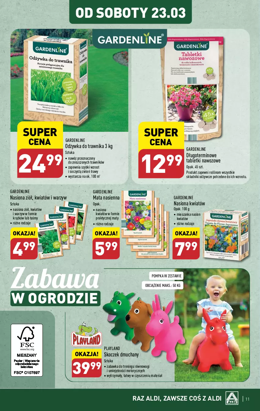 Gazetka promocyjna Aldi - Artykuły przemysłowe i tekstylia - ważna 20.03 do 23.03.2024 - strona 11 - produkty: Koc, Nawóz, Odżywka, Pompka, Tablet, Wagi, Zabawka