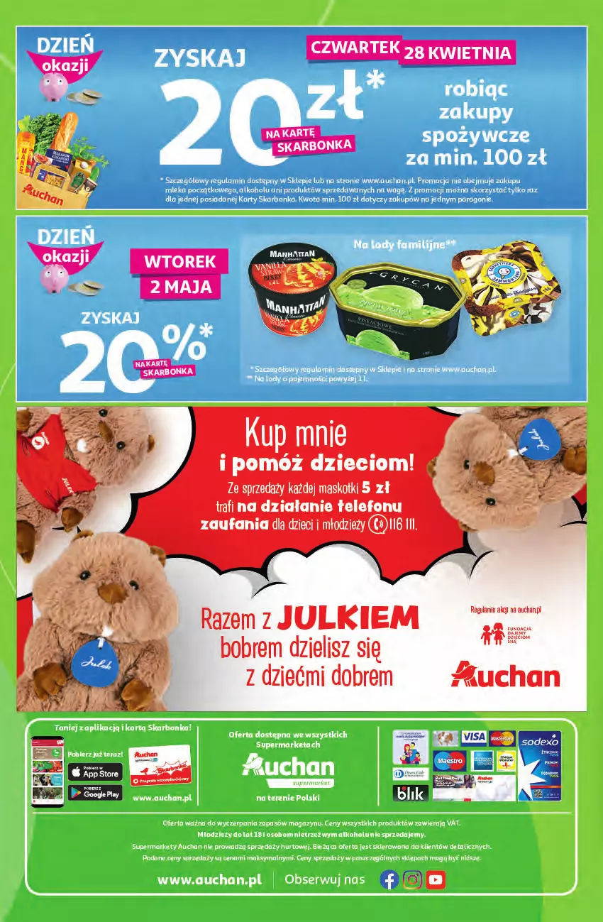 Gazetka promocyjna Auchan - Wiosenne okazje są w cenie Supermarkety - ważna 28.04 do 04.05.2022 - strona 16 - produkty: Dzieci, Fa, Telefon