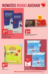 Gazetka promocyjna Auchan - Wiosenne okazje są w cenie Supermarkety - Gazetka - ważna od 04.05 do 04.05.2022 - strona 5 - produkty: Mleko bez laktozy, Laur, Zmywaki kuchenne, Mleko