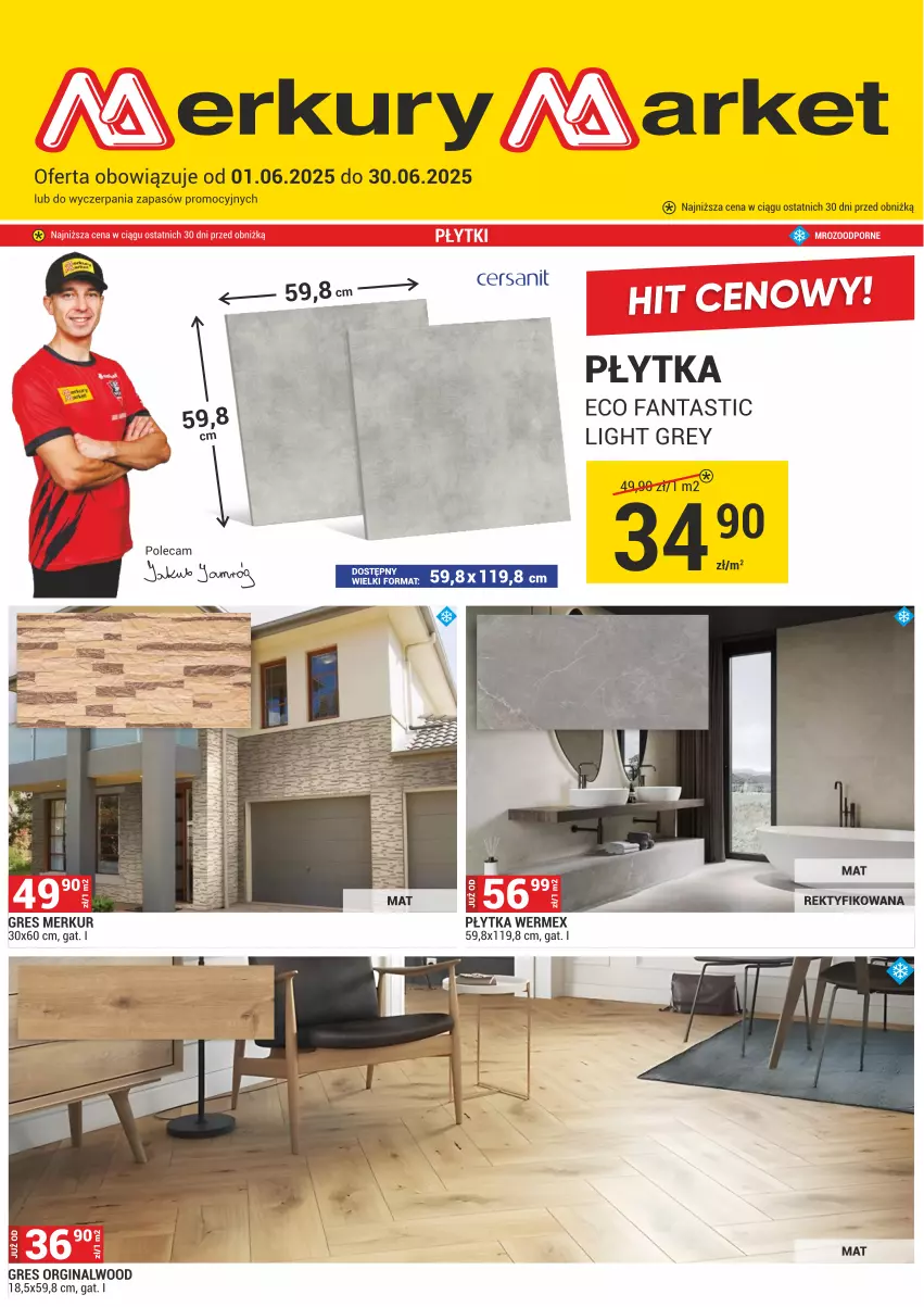 Gazetka promocyjna Merkury Market - ważna 01.06 do 30.06.2025 - strona 1 - produkty: Cersanit, Fa, Fanta, Gin, Gres, Płytka