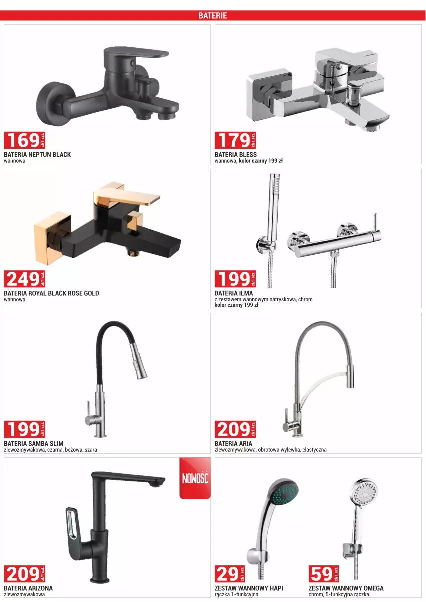 Gazetka promocyjna Merkury Market - ważna 01.06 do 30.06.2025 - strona 10 - produkty: Bateria, Lack, Zestaw wannowy, Zlew, Zlewozmywak
