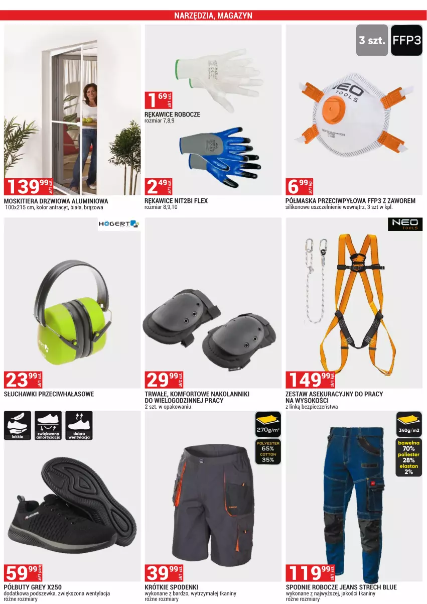 Gazetka promocyjna Merkury Market - ważna 01.06 do 30.06.2025 - strona 25 - produkty: Buty, Ffp3, Maska, Piec, Półbuty, Rękawice, Rękawice robocze, Słuchawki, Sok, Spodnie