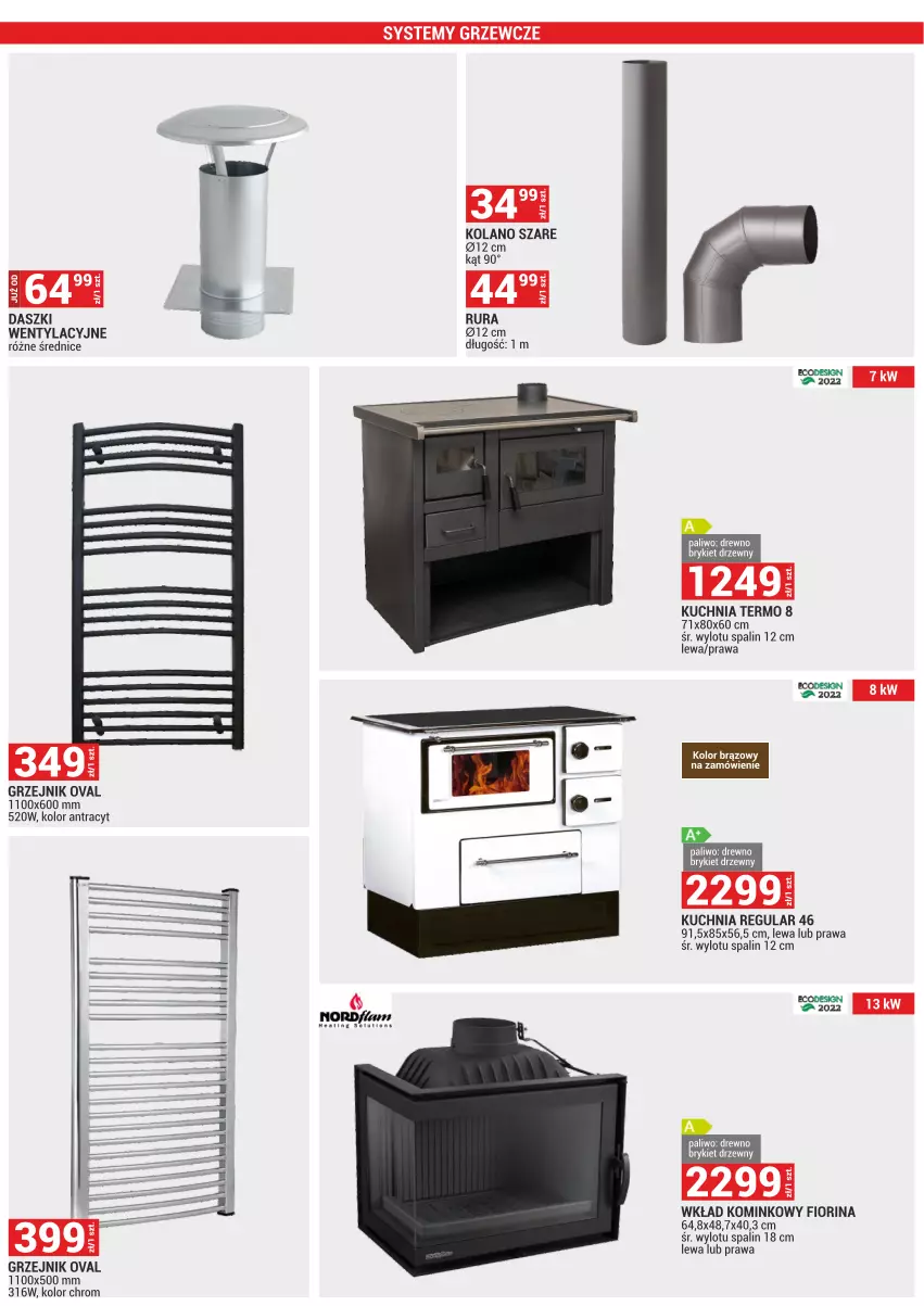 Gazetka promocyjna Merkury Market - ważna 01.06 do 30.06.2025 - strona 53 - produkty: Grzejnik, Kuchnia, Rura, Wino, Wkład kominkowy