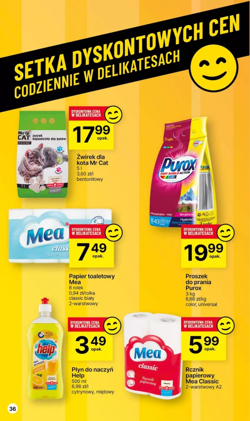 Gazetka promocyjna Delikatesy Centrum - Gazetka DC45 czw-sr - ważna 16.11 do 22.11.2023 - strona 36 - produkty: Papier, Papier toaletowy, Pur