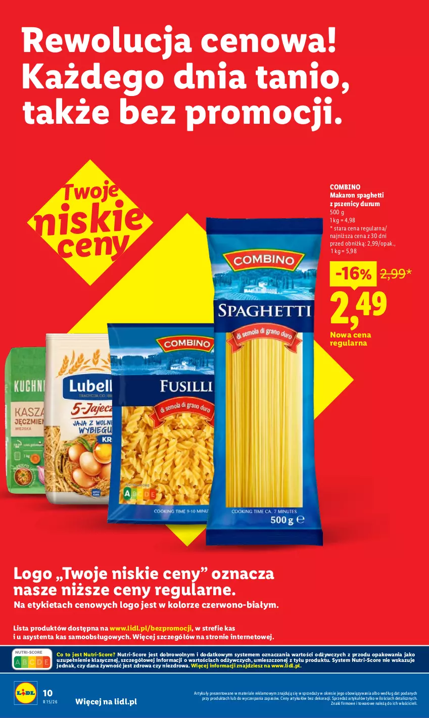 Gazetka promocyjna Lidl - Rewolucja cenowa! - ważna 23.05 do 01.07.2026 - strona 10 - produkty: Makaron, Rum, Spaghetti