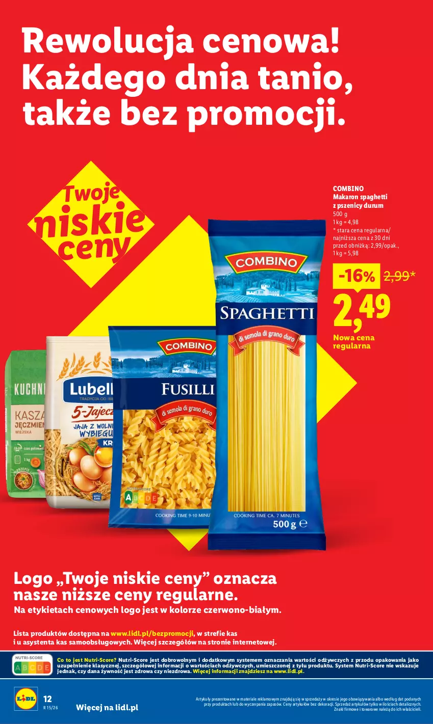 Gazetka promocyjna Lidl - Rewolucja cenowa! - ważna 23.05 do 01.07.2026 - strona 12 - produkty: Makaron, Rum, Spaghetti