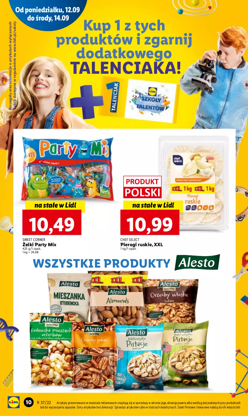 Gazetka promocyjna Lidl - GAZETKA - ważna 12.09 do 14.09.2022 - strona 10 - produkty: Pierogi