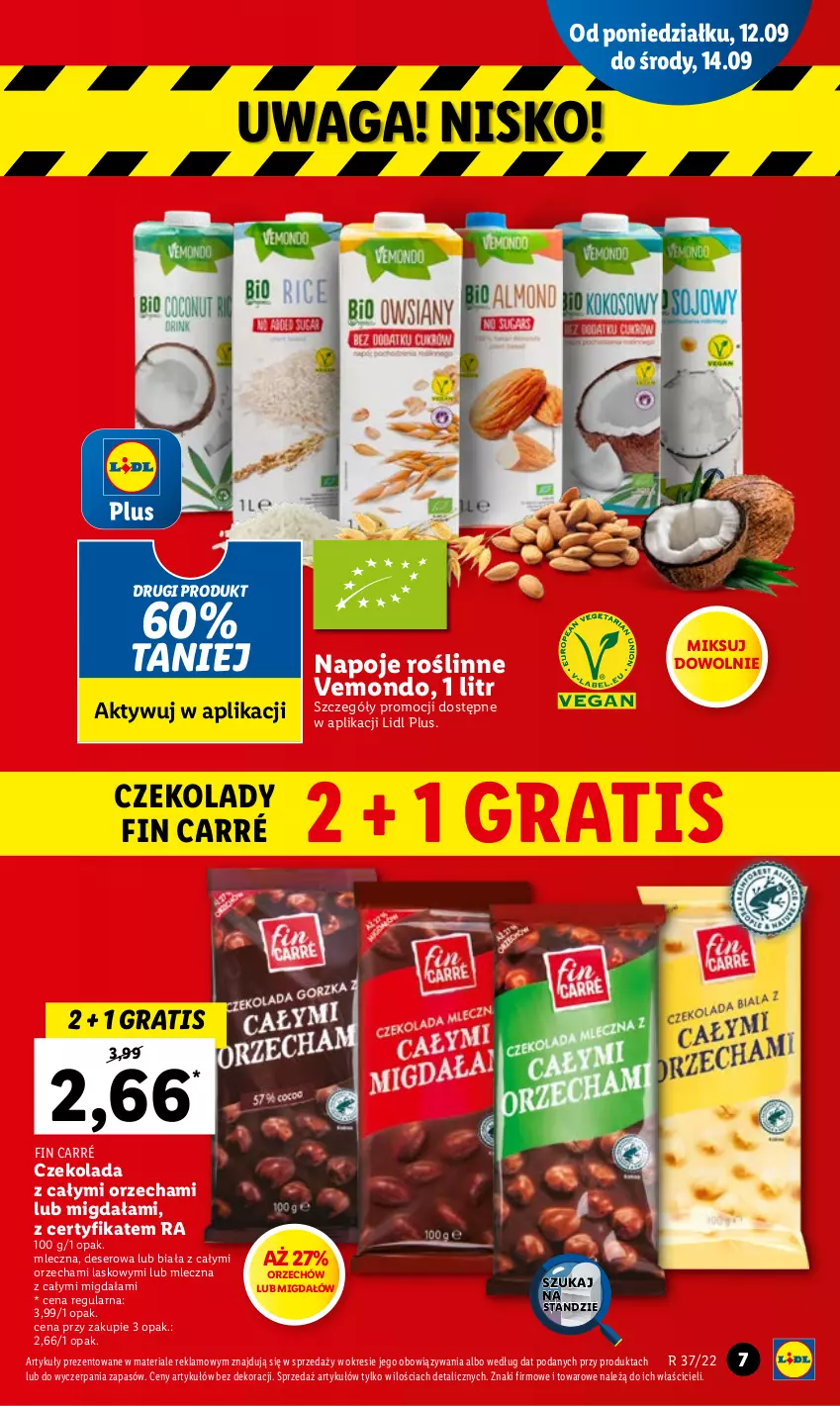 Gazetka promocyjna Lidl - GAZETKA - ważna 12.09 do 14.09.2022 - strona 7 - produkty: Czekolada, Deser, Gra, Napoje, Ser, Waga