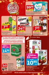 Gazetka promocyjna Auchan - Gazetka Święta jak babcię kocham Supermarket Auchan - Gazetka - ważna od 26.11 do 26.11.2025 - strona 7 - produkty: Piwo, Domestos, Pampers, Majtki, Heineken, Energizer, Płyn do wc, Pieluchomajtki