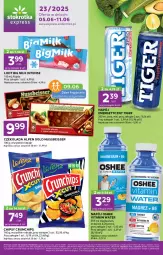 Gazetka promocyjna Stokrotka - Stokrotka Express - Gazetka - ważna od 11.06 do 11.06.2025 - strona 1 - produkty: Ser, Napój energetyczny, Big Milk, Chipsy, Lody, Czekolada mleczna, Tiger, Czekolada, Algida, Crunchips, Oshee, Napój, Mięso, Magnez, LG