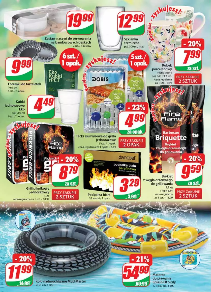 Gazetka promocyjna Dino - Gazetka - ważna 06.07 do 12.07.2022 - strona 20 - produkty: Foremki, Grill, Kubek, Por, Ser, Szklanka, Tarta