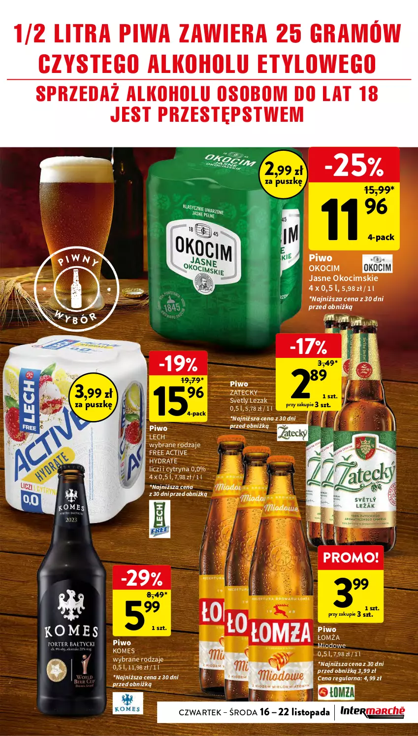 Gazetka promocyjna Intermarche - Gazetka Intermarche - ważna 16.11 do 22.11.2023 - strona 39 - produkty: Gra, Koc, Liczi, Okocim, Piwa, Piwo, Top