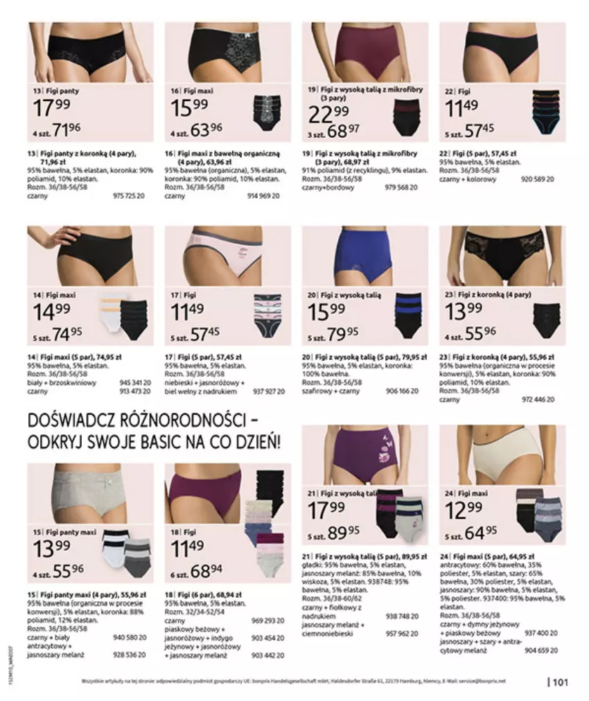 Gazetka promocyjna Bonprix - SIELANKOWY ROMANTYZM - ważna 18.11 do 29.12.2025 - strona 103 - produkty: Fa, Figi, Oleo, Ser, Sok, Wełna